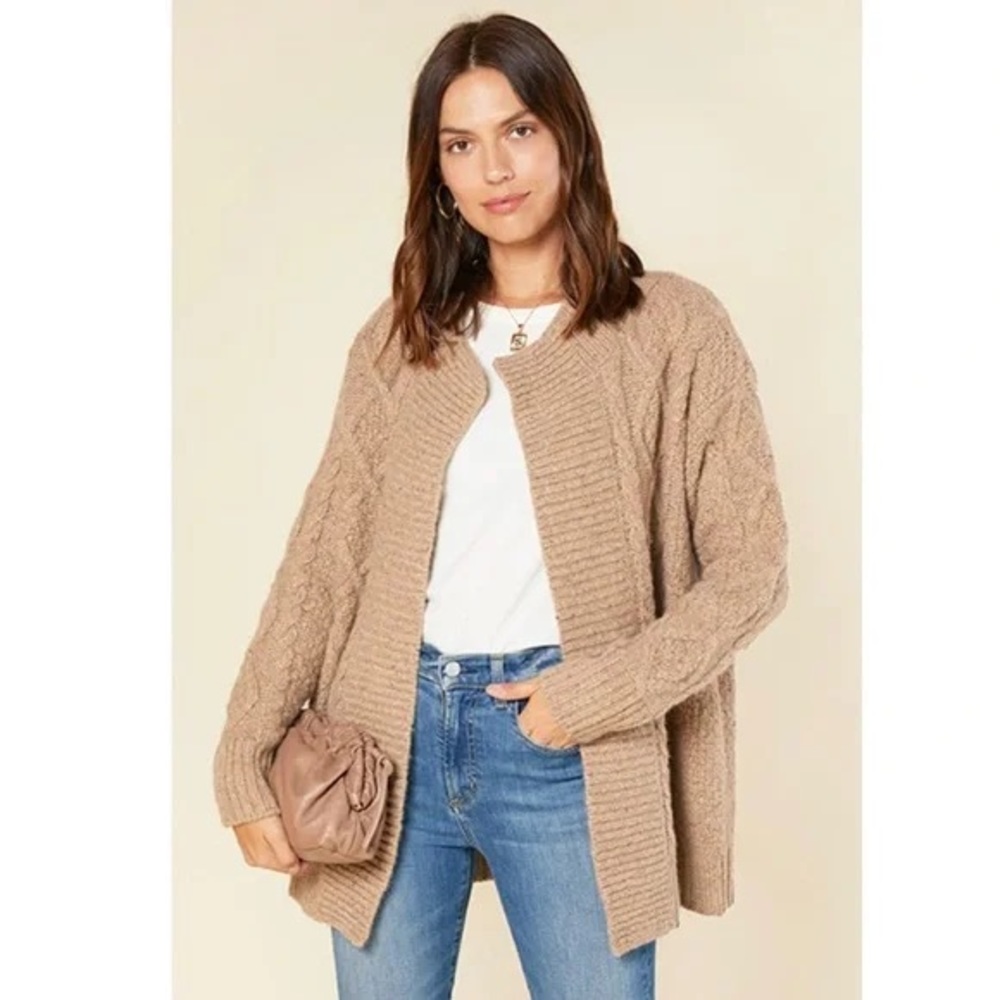 Outerknown Fisherman 100% Cashmere cardigan beige size S